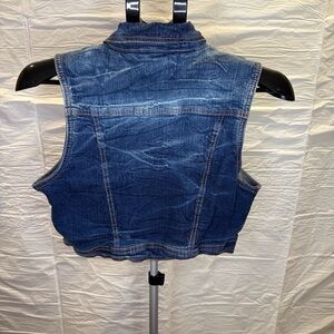 Denim Sleeveless Vest